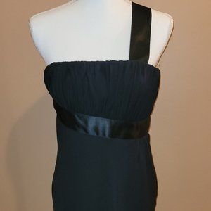 #170 NWT Armani Black 100% Silk Dress; Size 8.